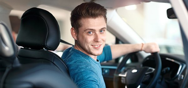 Beginnende chauffeur
